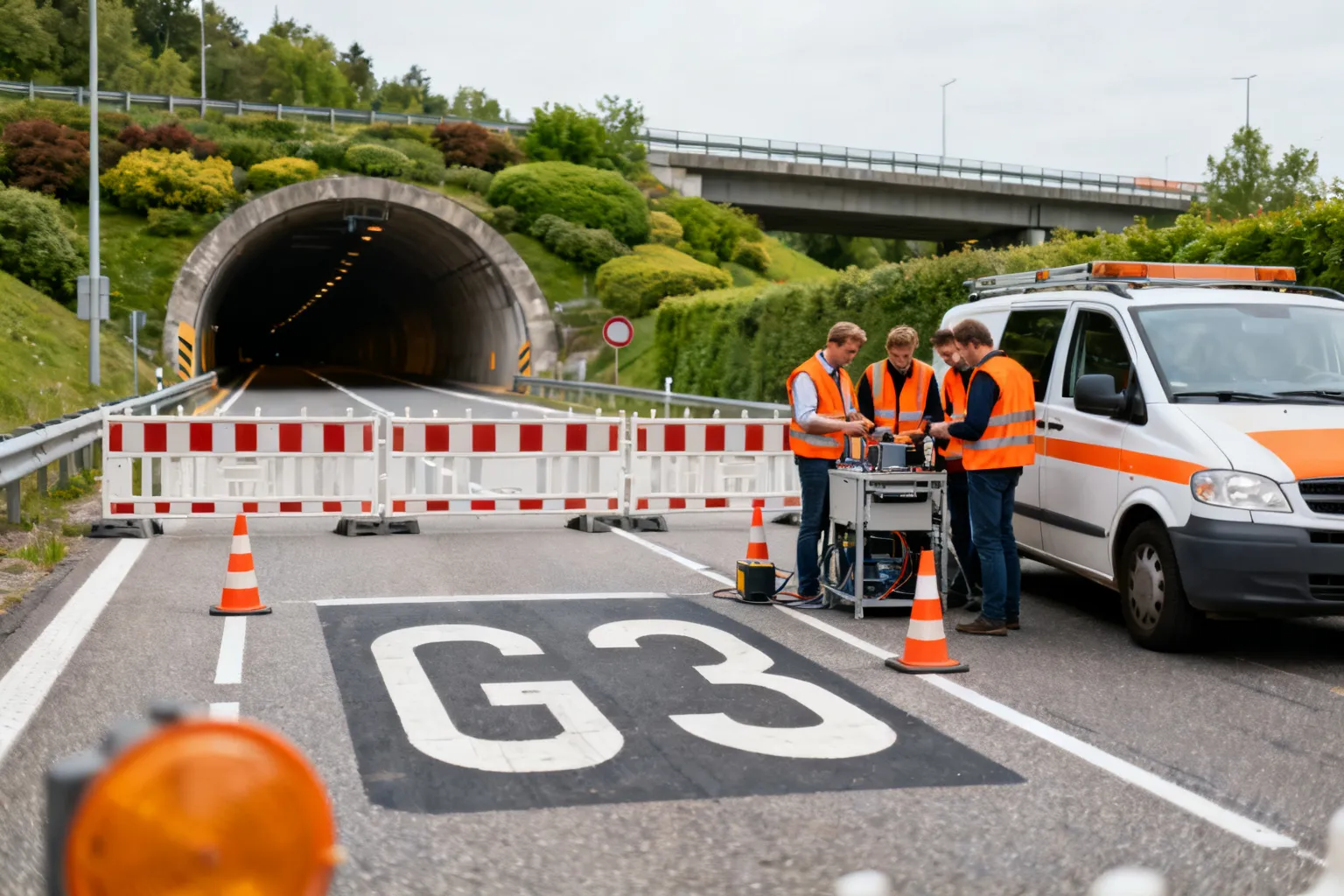 Zablokowana S3 — przegląd gwarancyjny tuneli i objazd DW320