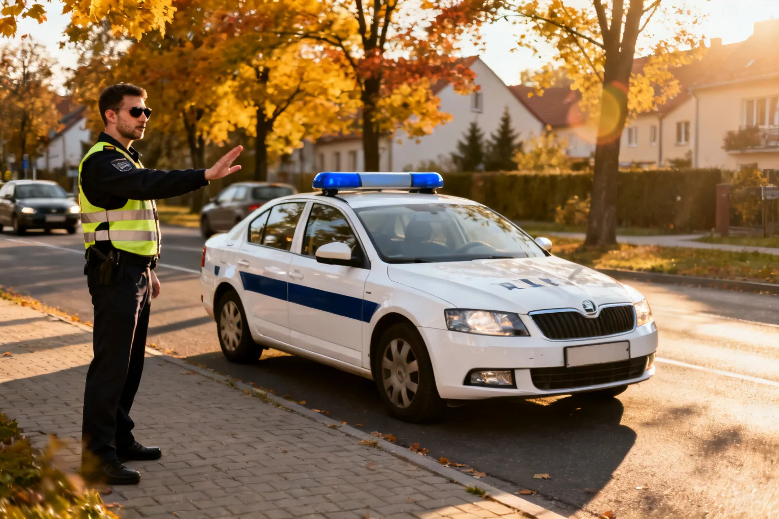 Jawor: policja apeluje o ostrożność na drogach podczas ciepłej październikowej pogody
