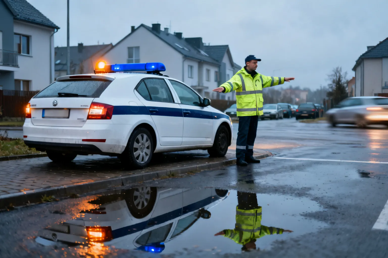 Jawor: apel policji o ostrożną jazdę podczas deszczu