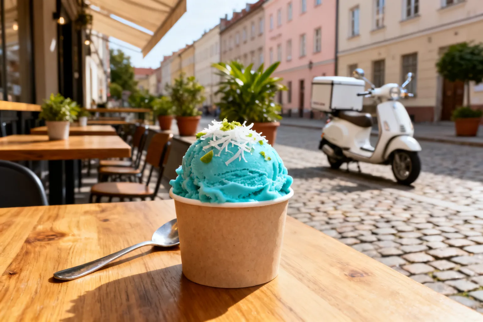 Blue Coconut — limitowany smak lodów Wolt i DESEO w Warszawie