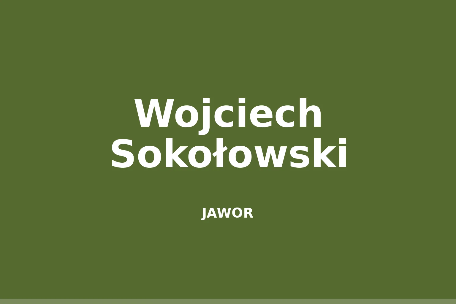 Wojciech Sokołowski (polityk)