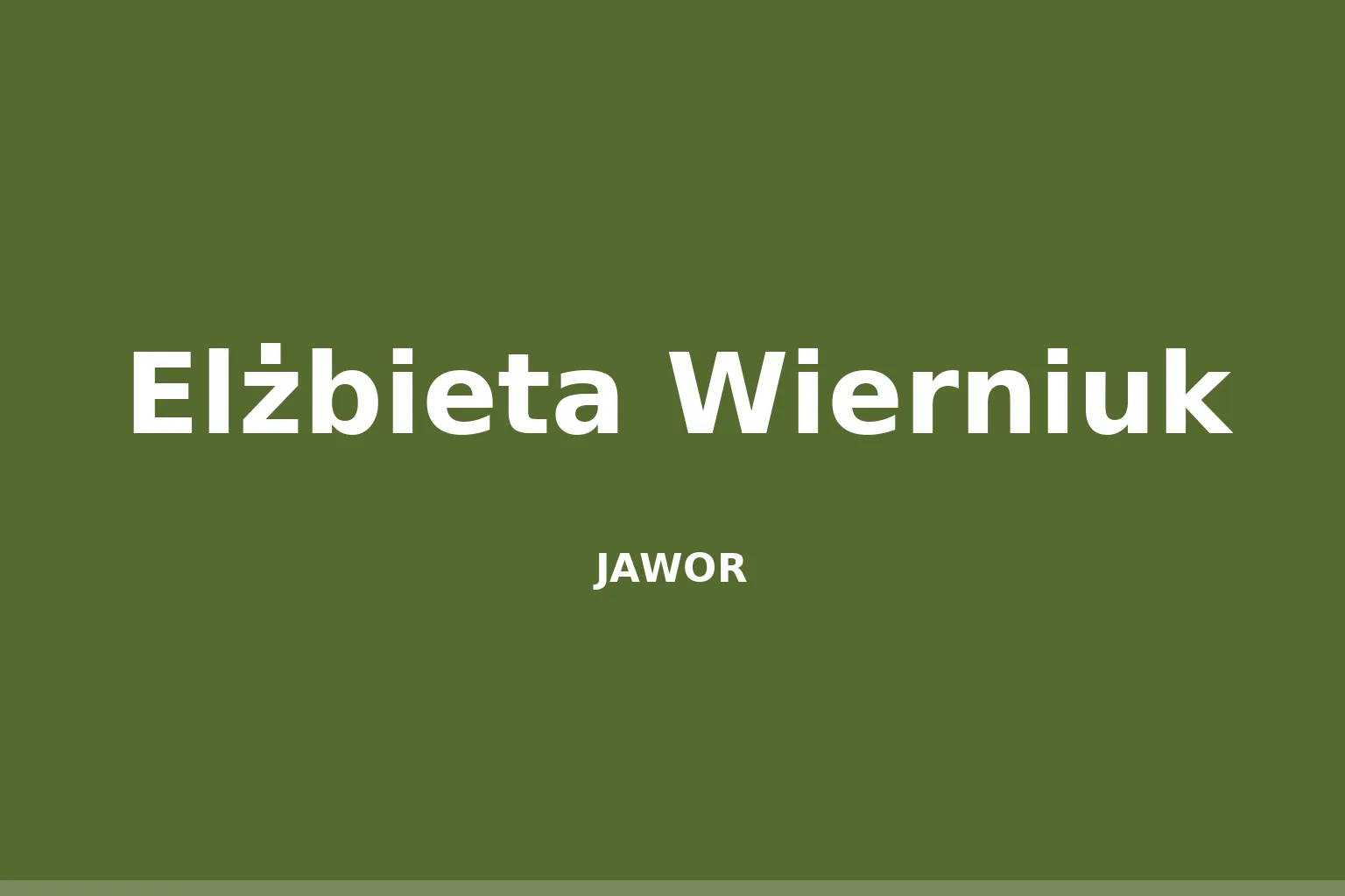 Elżbieta Wierniuk