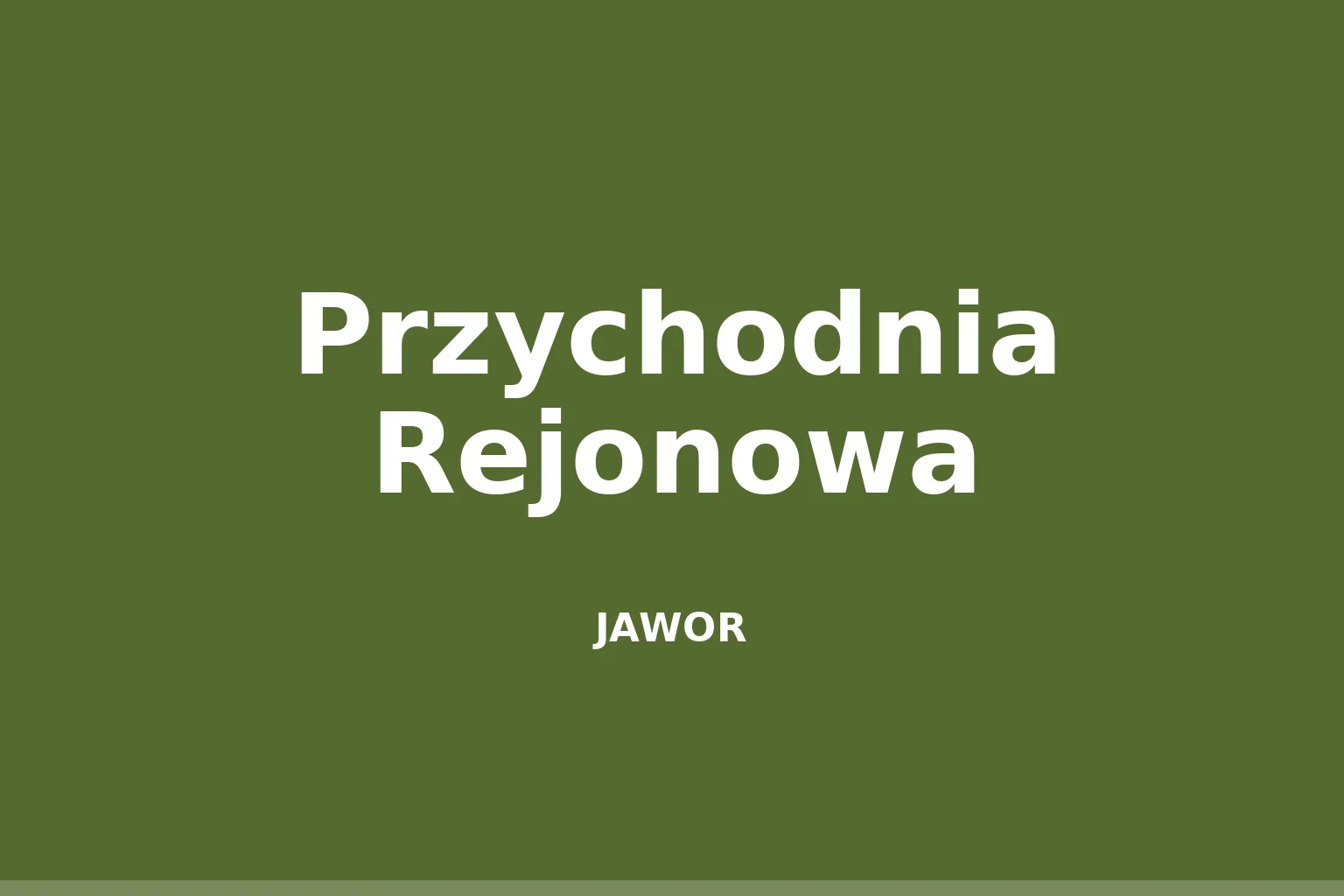 Przychodnia Rejonowa