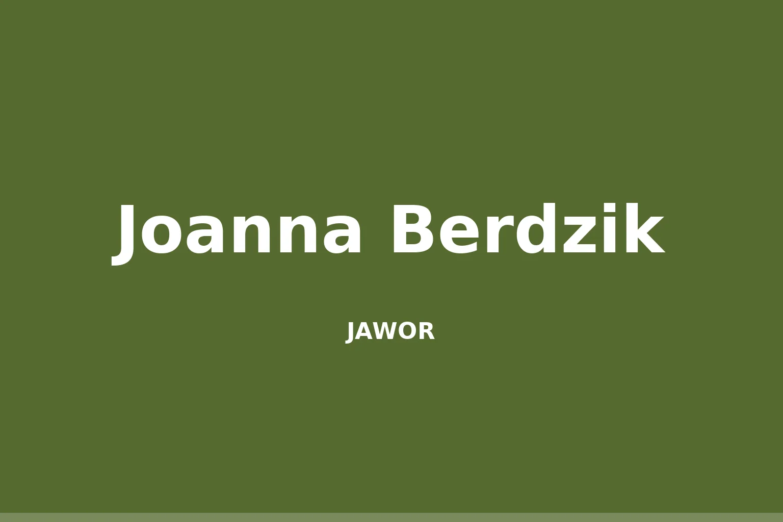 Joanna Berdzik