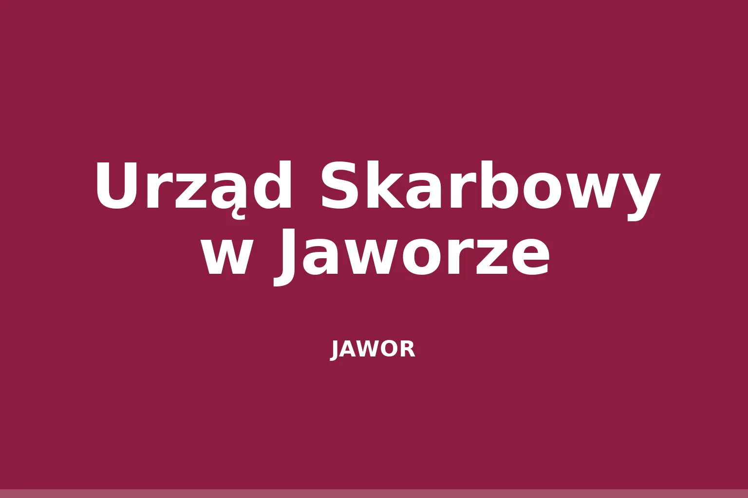 Urząd Skarbowy w Jaworze