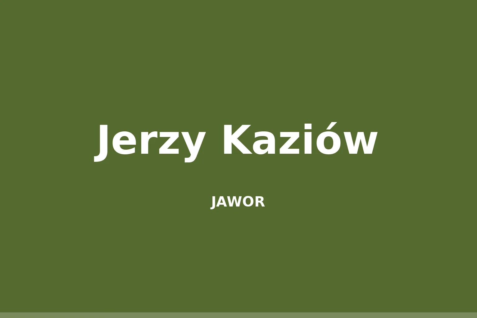 Jerzy Kaziów